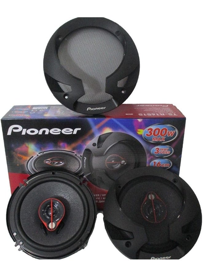 Pioneer 3-Way Round Car Speaker Set Model: TS-R1651S 300 Watt 16cm, 4 Ohm Made in Vietnam - Image 1