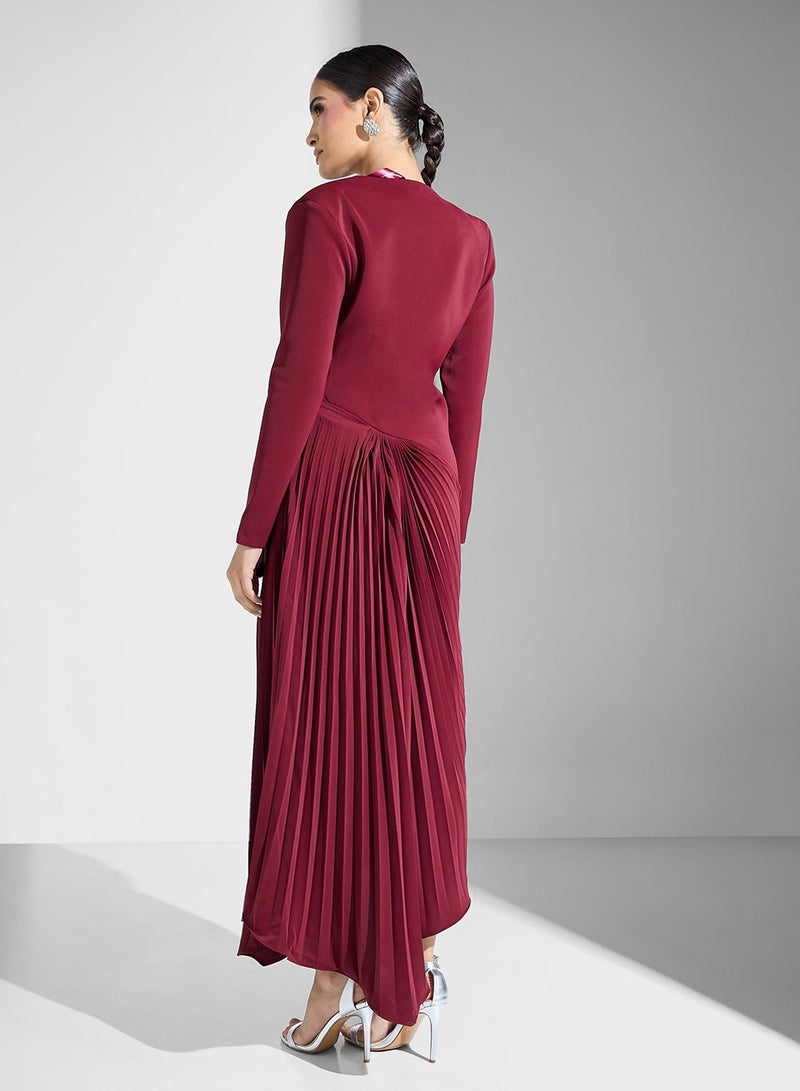 ثريدز باي اجوني فستان ببروش مطوي - Image 2