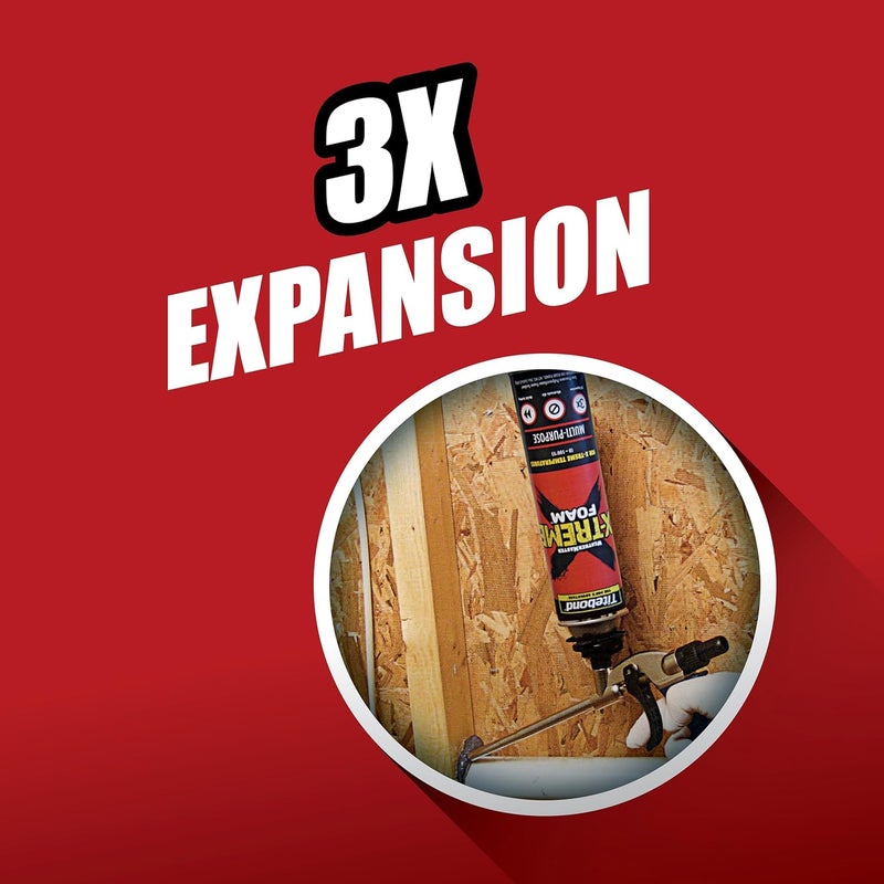 Titebond XTREME MultiPurpose Foam Sealant Polyurethane Foam Insulation Foam Spray Foam Universal Gap Filler 8521 12 Oz - Image 3