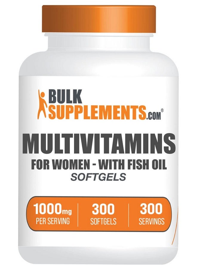 BULKSUPPLEMENTS.COM - Multivitamin For Women Daily Multivitamin With Fish Oil Multimineral Supplement Daily Vitamins 1 Women Multivitamin Softgel Per Serving 300Day Supply (300 Softgels) - Image 1
