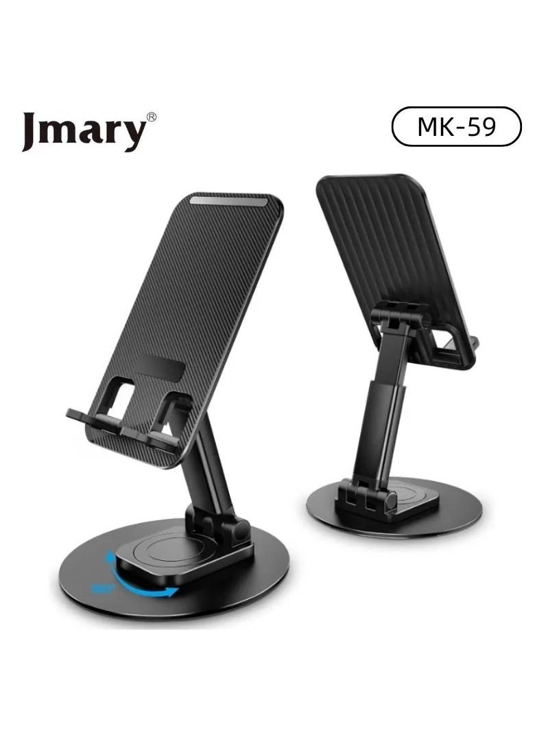 Jmary Jmary MK-59 Phone Holder With 360° Rotation Phone Stand Desk For Smartphones With Adjustable Angle Height  - Image 2