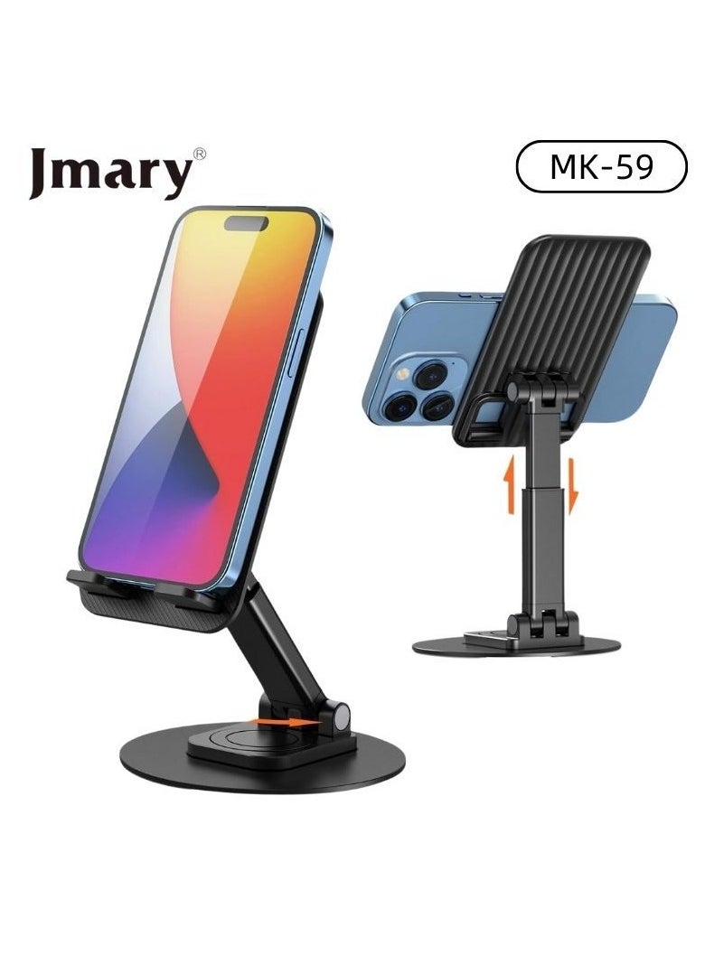 Jmary Jmary MK-59 Phone Holder With 360° Rotation Phone Stand Desk For Smartphones With Adjustable Angle Height  - Image 1