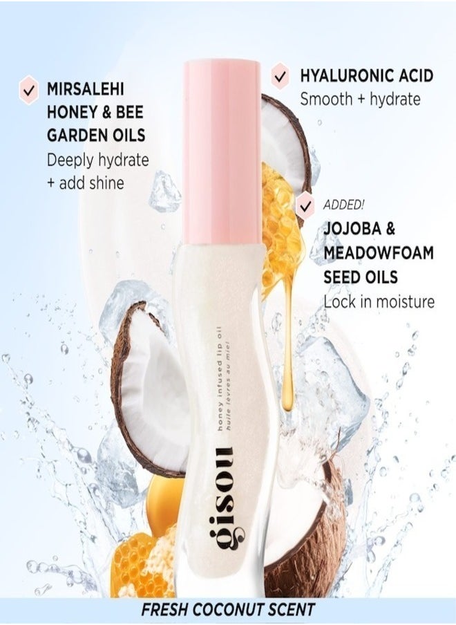 GISOU Honey Infused Lip Oil - Coconut Frost 8ml | Nourishing & Hydrating - pzsku/Z3A64374696305C714FE6Z/45/_/1733898578/680a1bb0-47b6-44e8-820c-7366c38cddda