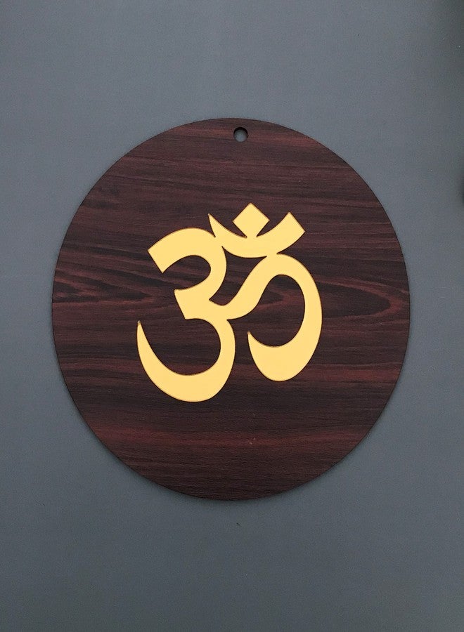DULI MDF OM Wall Hanging, Feng Shui, Wall Art, Wall Decor, PositiveVibes, Wall Art (MDFHanging-Om 8 Inches) multicolor - Image 1