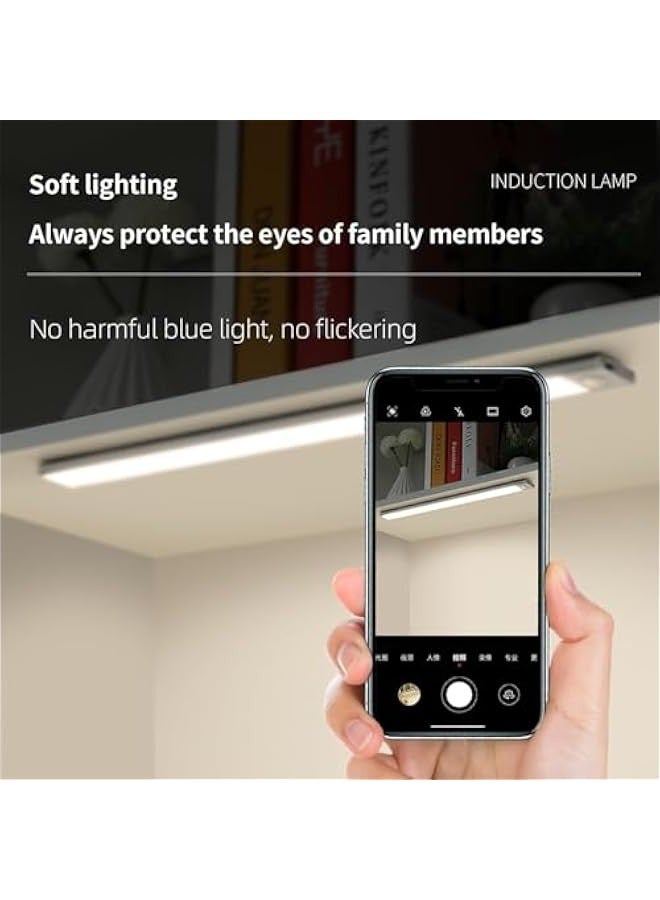 TRASSLE Under Cabinet Lighting, Motion Sensor Light Indoor, Rechargeable Battery Operated Magnetic Dimmable Closet Lights, Wireless Under Counter Lights for Kitchen, Wardrobes, 3 Models - Image 4