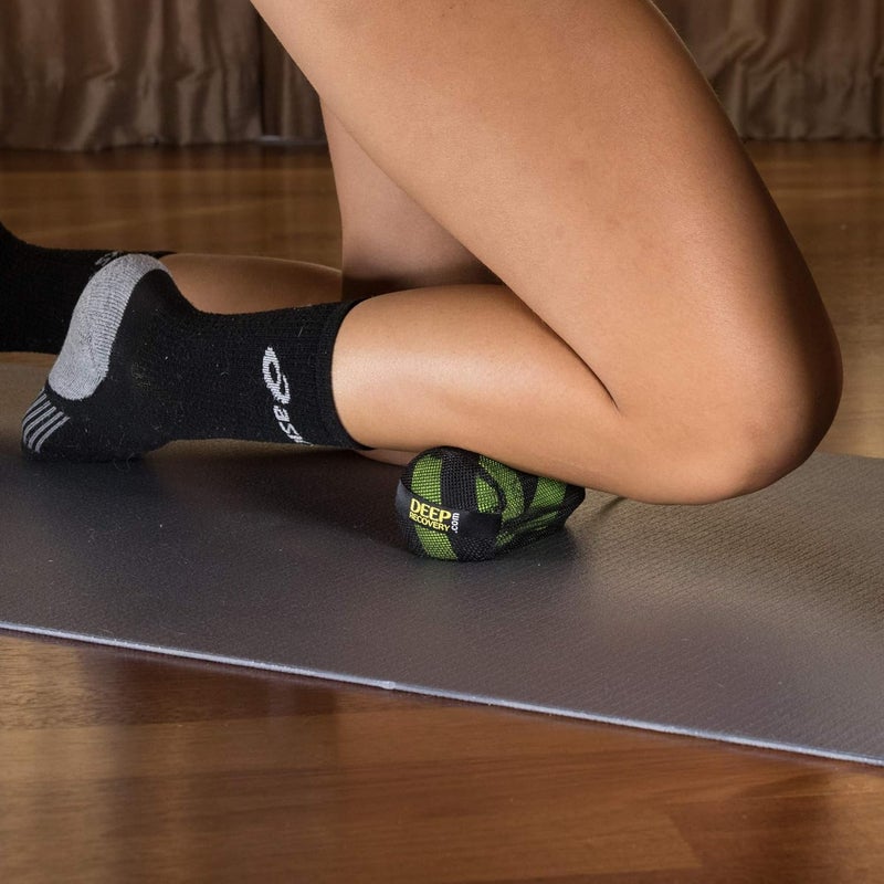 Deep Recovery مجموعة كرات تدليك الأنسجة العميقة لليوغا الثابتة لإطلاق الأنسجة العضلية للقدمين والظهر والرقبة والساقين والذراعين ونقاط الضغط والعلاج الحركي 2 حزمة - Image 5