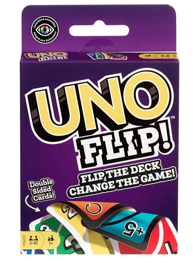 Mattel Games Mattel Uno Flip! Card Game, Multicolor, Standard, Paper - Image 1