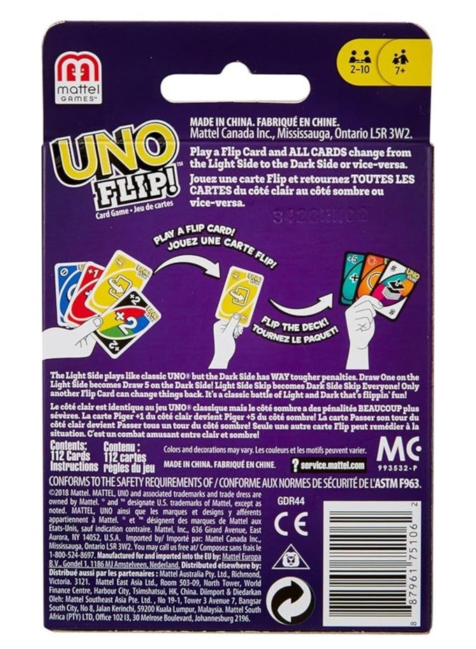 Mattel Games Mattel Uno Flip! Card Game, Multicolor, Standard, Paper - Image 2