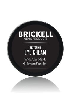 Brickell Men's Products Brickell Men's Restoring Under Eye Cream for Men, Natural and Organic Anti Aging Eye Balm To Reduce Puffiness, Wrinkles, Dark Circles, Crows Feet and Under Eye Bags, 0.5 Ounce, Unscented  - Image 1