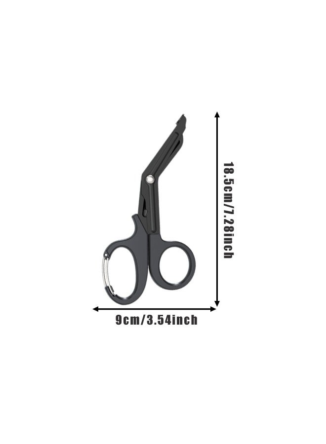 Generic 2 PCS Trauma Shears, Stainless Steel Medical Scissors, Bandage Scissors with Carabiner, Nursing Scissors Surgical  - Image 2