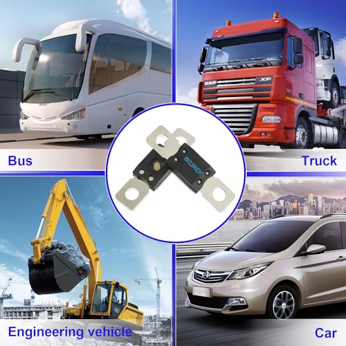 BOJACK MEGA/AMG High Current Fuse Bolt-on Fuse 100A Amp for Cars, Trucks, Construction Vehicles, Buses, Caravans (Pack of 2 ANM Fuses 100A) - Image 5