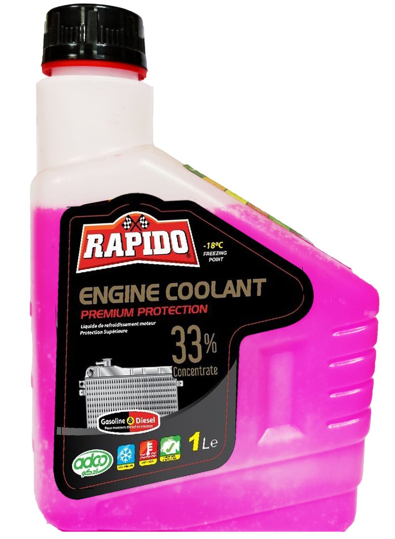 Rapido Engine coolant 33%   1L