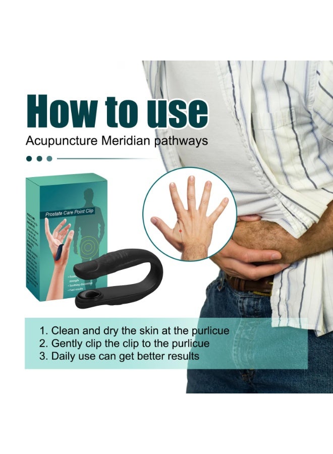 SOUTH MOON Prostate Care Point Clip, Prostate Care Acupressure Point Clip for Men, Prostate Health Treatment Point Clip, Prostate Pain Relief, LI4 Acupressure Point Clips Relieving Discomfort (1PCS)  - Image 4