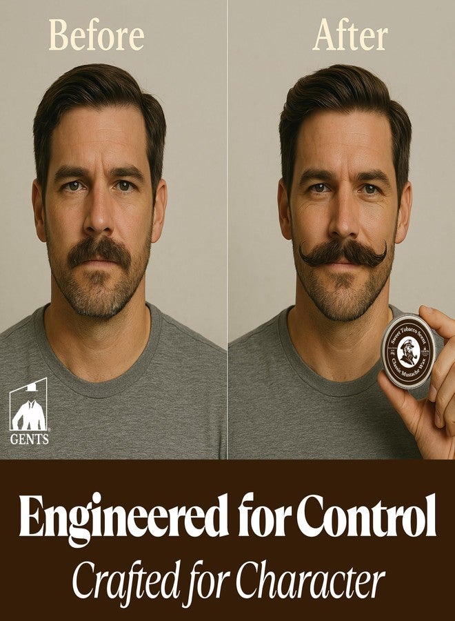 G.B.S Strong Hold Sweet Tobacco Mustache Wax, Easy Application, Restyleable, long lasting hold with Styling Comb (1.7 oz) (3 Pack, Sweet Tobacco) - Image 3