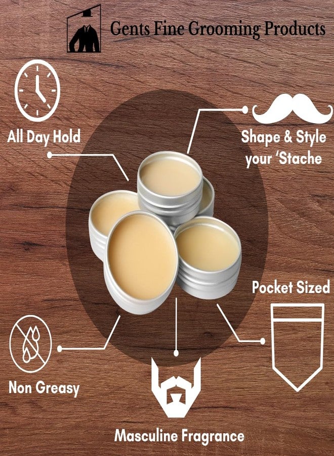 G.B.S Strong Hold Sweet Tobacco Mustache Wax, Easy Application, Restyleable, long lasting hold with Styling Comb (1.7 oz) (3 Pack, Sweet Tobacco) - Image 4