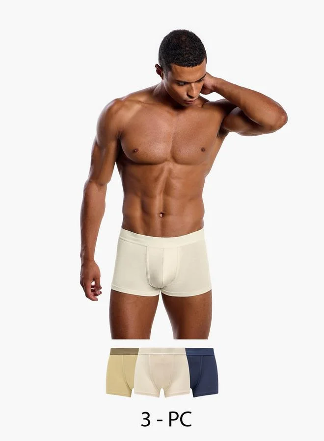 Splash FAV Men Cotton Blend Trunks - Pack of 3