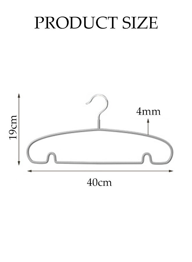 DUNISO 30Pcs Stainless Steel Clothes Hangers Non-Slip Rubber Coated Metal Hangers with Notches Space Saving Storage Organiser Hangers Multi-functional Durable Heavy Duty Strong Clother Hanger for Shirt Pants Dress - Image 4