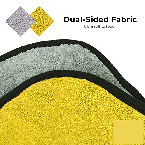 AUTOGUYS Multipurpose Microfiber 900 GSM Cleaning Towel Microfibre Cloth Highly Absorbent Dust Towels for All Vehicles Bikes Cars Glass Kitchens - Multicolour (40cm x 40cm | Pack of 2) - Image 5