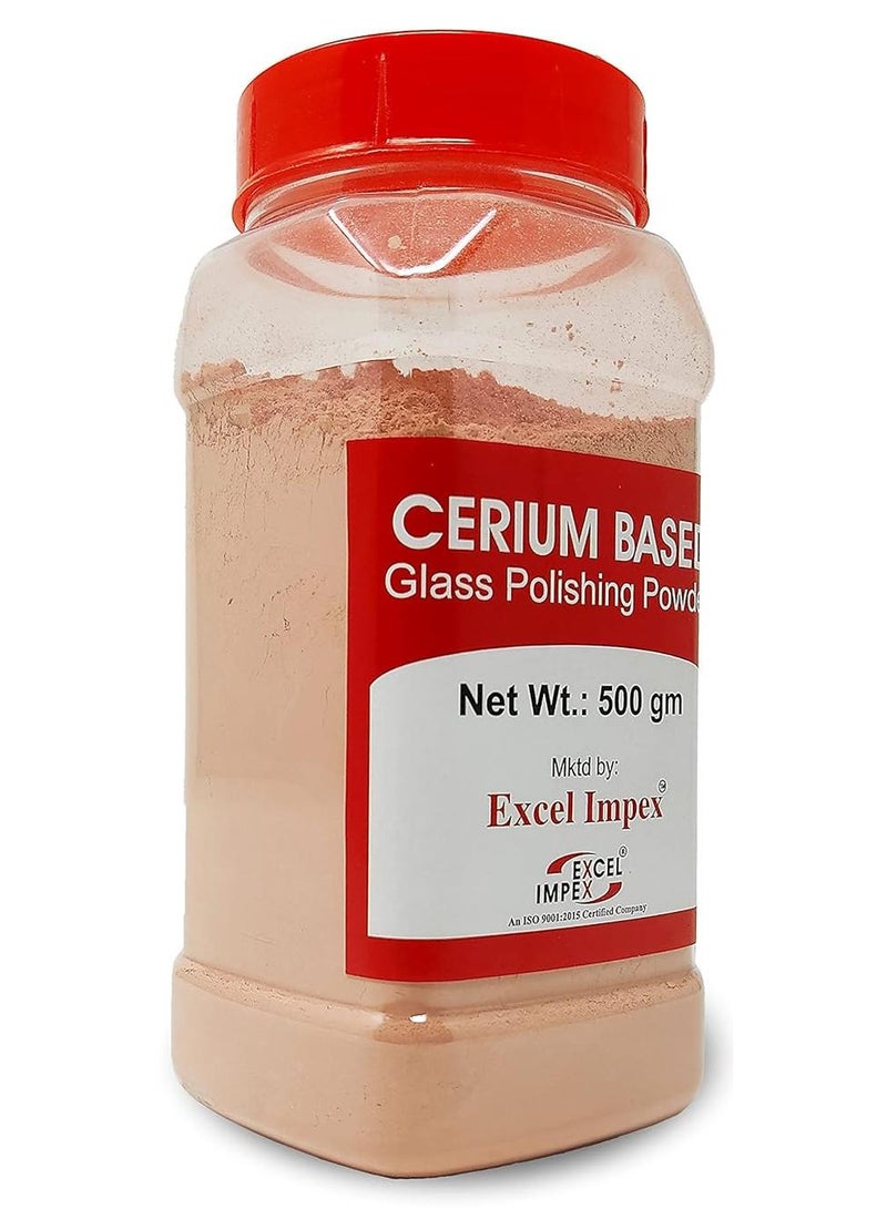 Excel Impex Cerium Oxide Glass Polishing & Scratch Remover For cleaning Car Window’s, removing Minor auto Glass Scratches And Household window Cleaning Powder, Net Weight 500gram - Image 1