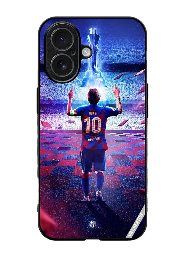 غطاء حماية لهاتف آبل آيفون 17 بتصميم ميسي متعدد الألوان