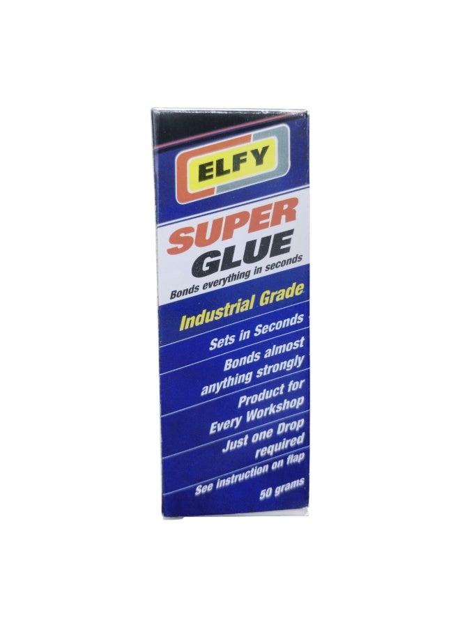 Elfi Instant Super Glue 50g – Extra Strength Fast-Bonding Adhesive - Image 1