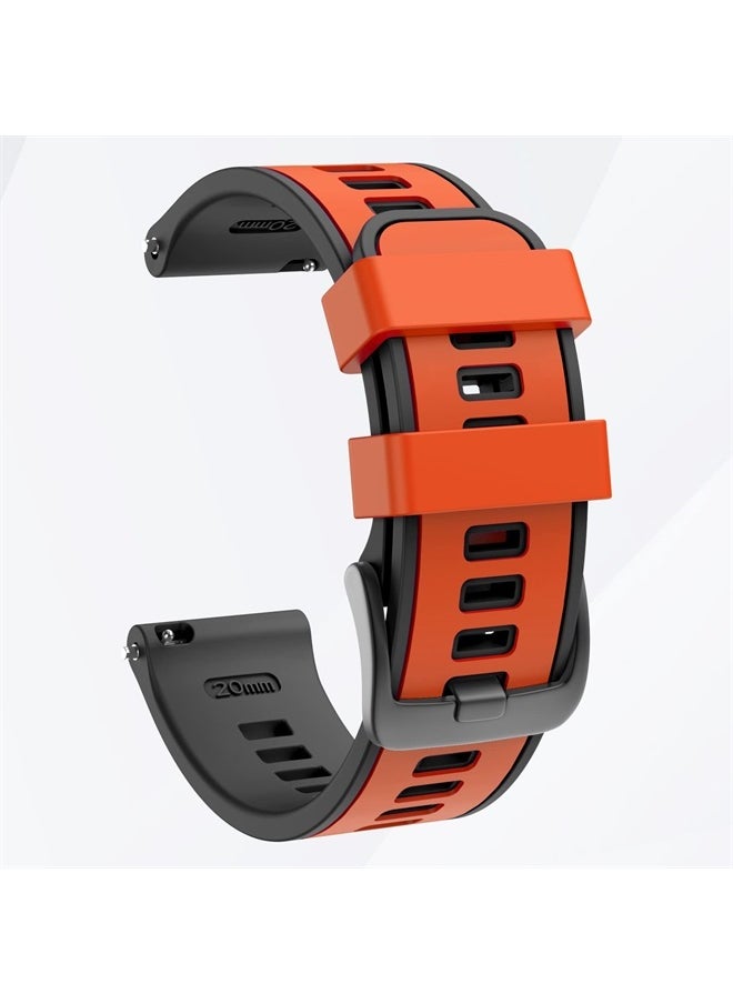 MYSNBKN - Compatible with Garmin Vivoactive 4/ Samsung Galaxy Watch 46mm, 22mm Silicone Band for Ticwatch Pro S2/ Venu 2/Samsung Gear S3 Classic/Samsung Gear S3 Frontier/Huawei Watch GT Smartwatch - Image 1