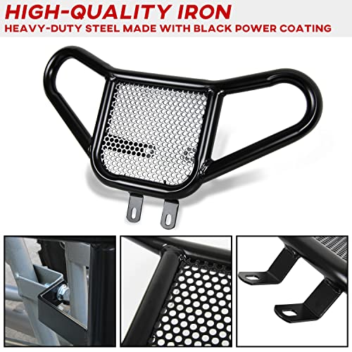 SAUTVS Front Bumper Assembly Kit for Yamaha Raptor YFM 700 2006-2022, Black Aluminum Front Bumper Compatible with Yamaha Raptor YFM 700 / 700R 2006-2023 Accessories - Image 3