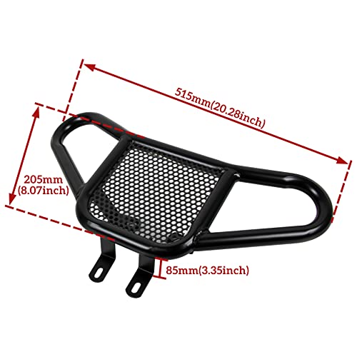 SAUTVS Front Bumper Assembly Kit for Yamaha Raptor YFM 700 2006-2022, Black Aluminum Front Bumper Compatible with Yamaha Raptor YFM 700 / 700R 2006-2023 Accessories - Image 5