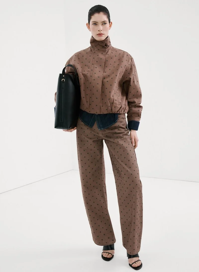 MANGO  Polka dot balloon jeans for Women | Best Price UAE