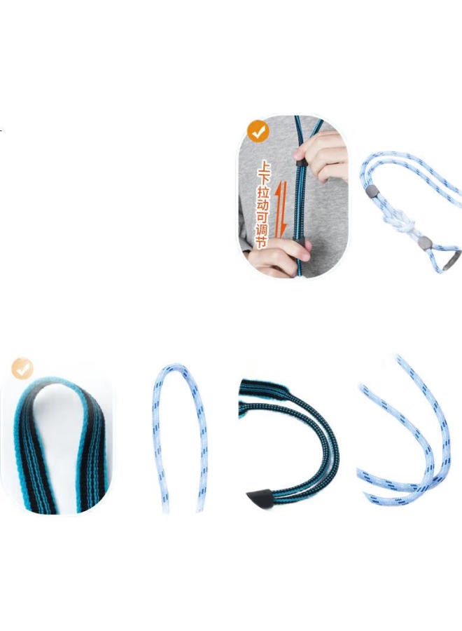 Ten Flashes ساعة ذكية للأطفال من تنفاش Z10/إصدار الشباب Z9/Z8A/Z7S/Z6P/Z6A/Z6/N3/D3S/Q2A حزام رقبة محشو إبداعي مع قلادة شخصية كرتونية باللون الأسود والأزرق - Image 2