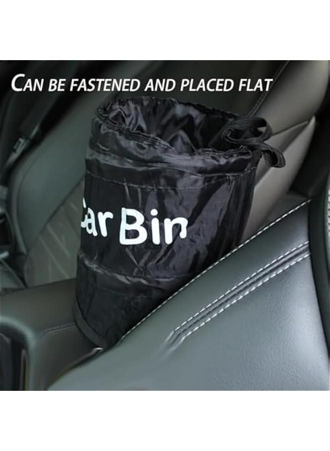 Generic Pop-Up Trash Can, 10 x 6 inches, 1.5 Gallon, Car Trash Can for Car Cute, Car Trash Bag Bin Hanging Waterproof Automotive Car Garbage Cans Leak Proof Vehicle Trash Can (Linen)  - Image 4