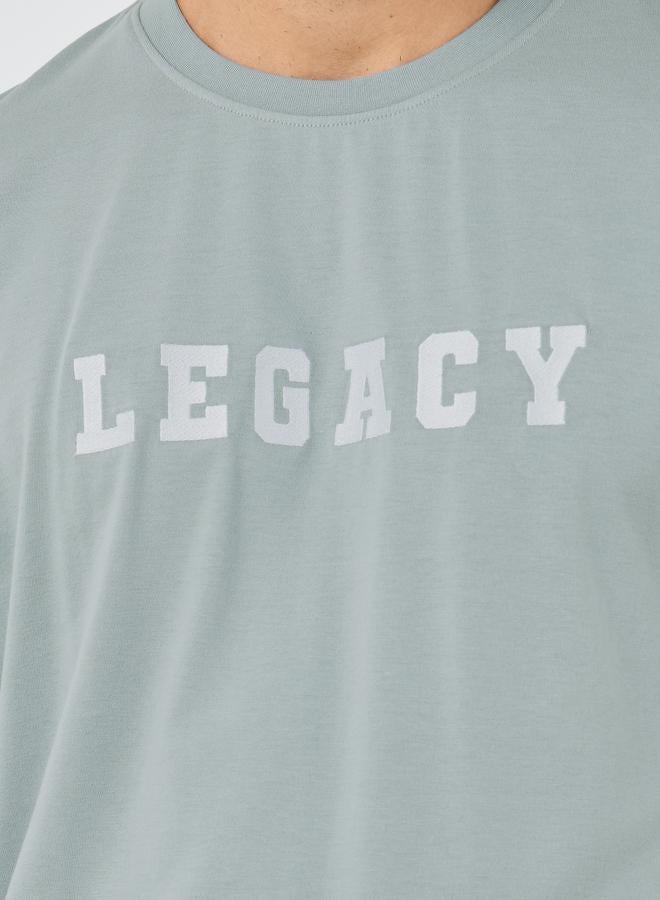 Styli Varsity Print Oversized Round Neck T-Shirt - Image 3