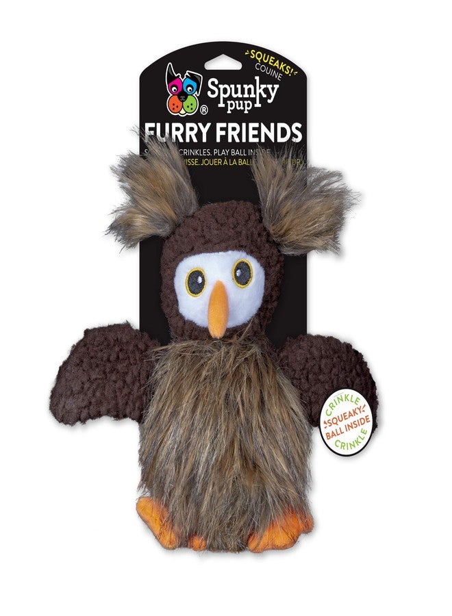 Spunky pup Owl with Ball Squeaker - Image 1