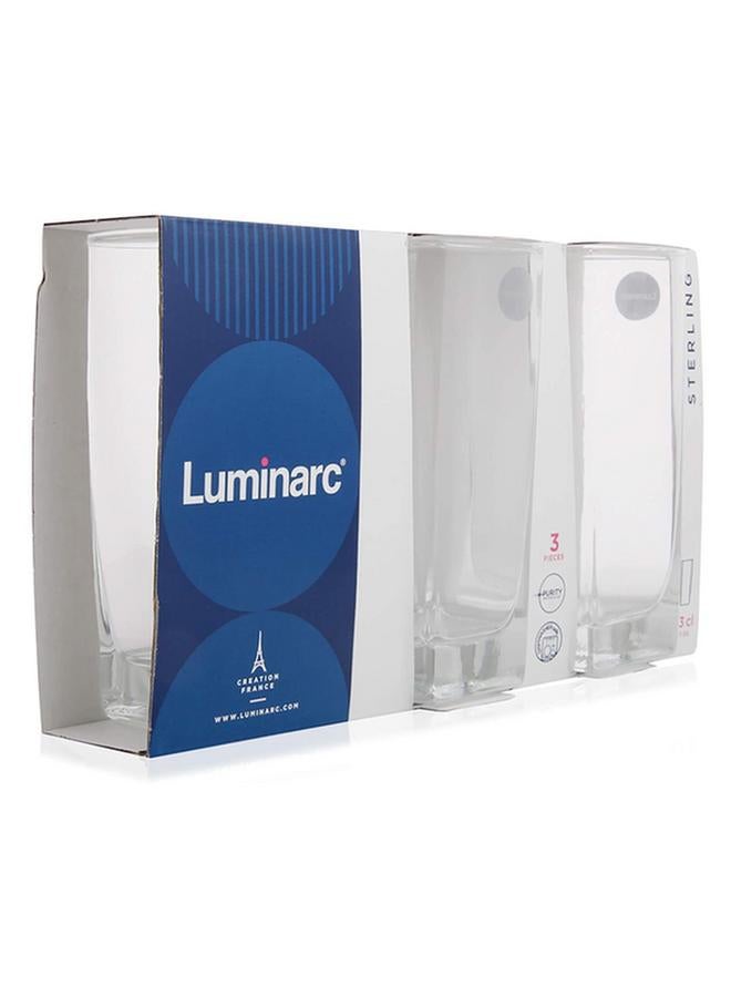 Luminarc 3-Piece Premium Quality Sterling Glass Tumblers Clear 330ml P1562(D9686)  - Image 2