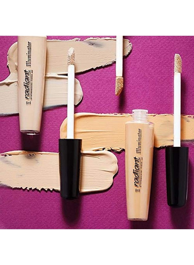 RADIANT PROFESSIONAL MAKE UP / HELLENICA - Radiant Professional Illuminator Concealer Color Corrector & Dark Spot Remover Works With Natural Liquid Makeup Foundation & Bronzer Powder Concealer Stick & Eye Primer (02) Neutral - Image 1