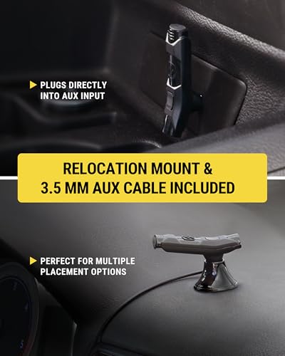 Scosche مجموعة الصوت بدون استخدام اليدين Scosche BTAXS2، جهاز استقبال بلوتوث لراديو السيارة مع إلغاء الضوضاء وحامل إعادة التمركز، محول بلوتوث 3.5 مم لإدخال AUX لراديو السيارة متوافق مع سيري/مساعد جوجل - Image 5