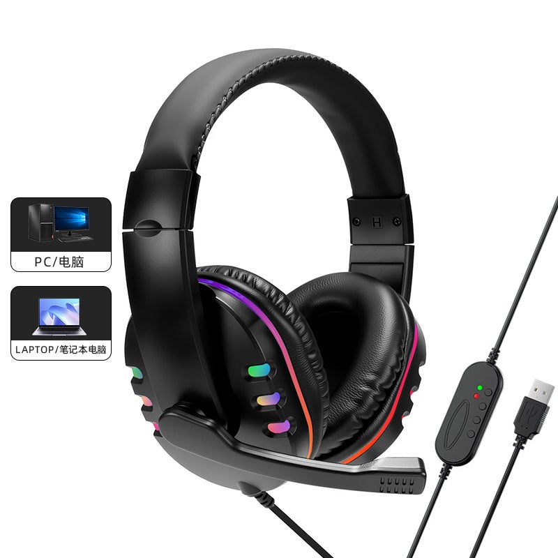 Cross-Border Best-Seller H Series 722 Wired Gaming Headset with Microphone for PC and Online Classes