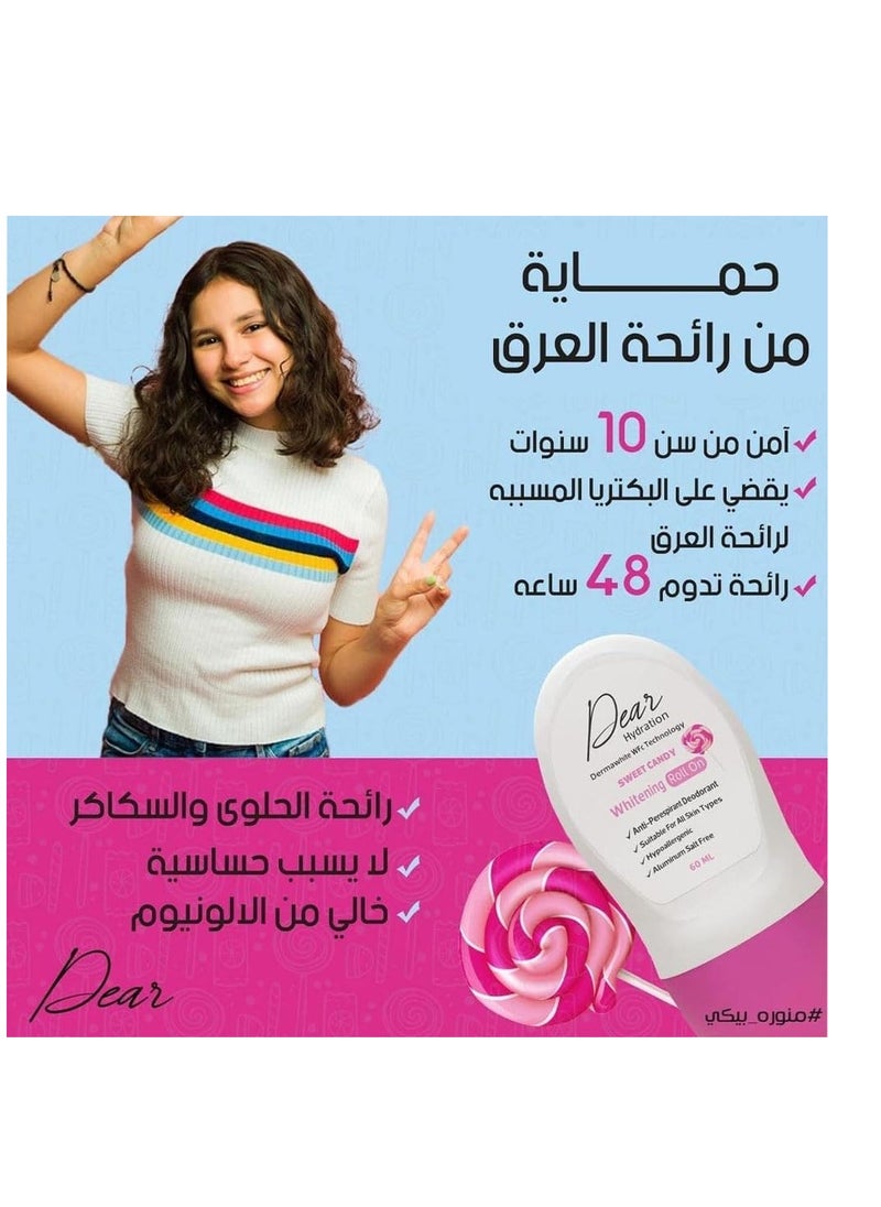 DEAR - Dear Roll-On Whitening Sweet Candy 60ml - 1+1 - Image 1