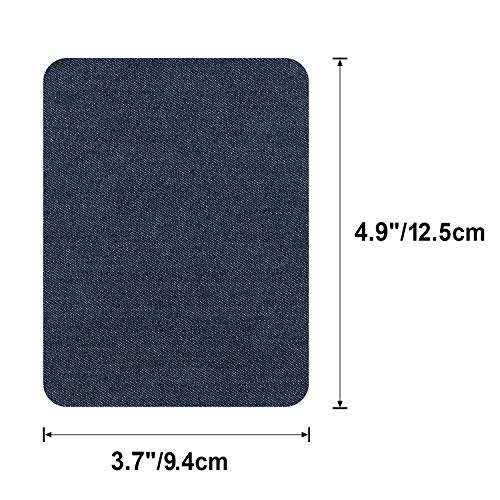 Awpeye Iron On Patches for Clothing Jeans 30 PCS, Denim Repair Patches Kit 4.9 x 3.7 Inch, 5 Colors - Image 2