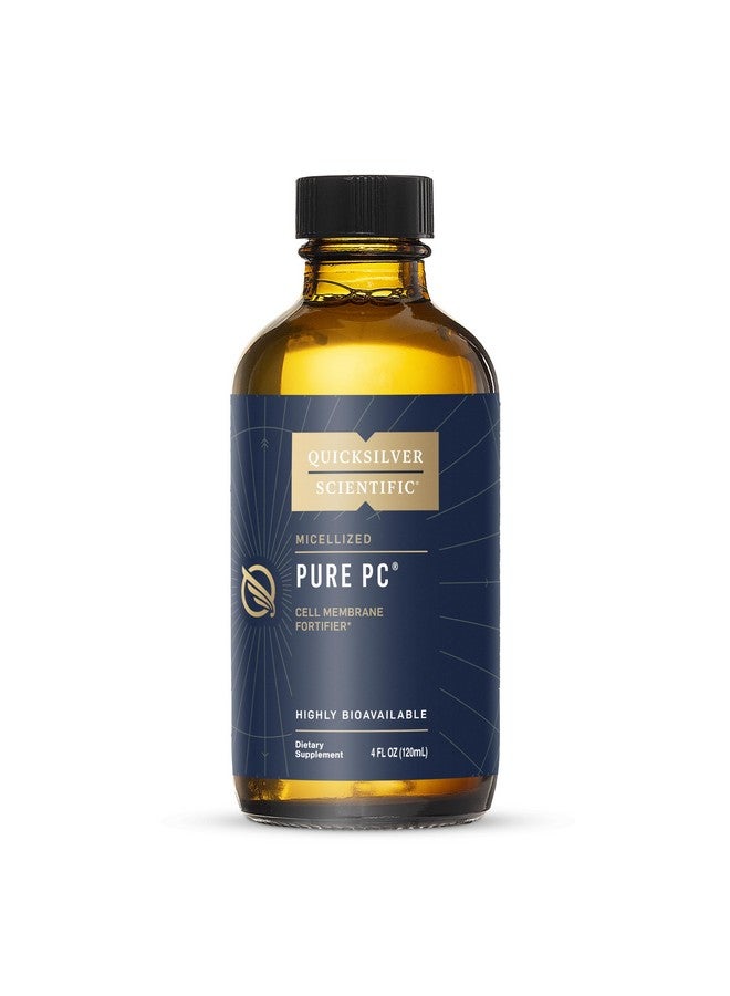 Quicksilver Scientific Micellized Pure PC - Phosphatidylcholine Liquid Supplement to Support Cellular & Liver Health - Superior Liposomal Absorption - Non-GMO Supportive Brain Supplement (4oz /120ml) - Image 1