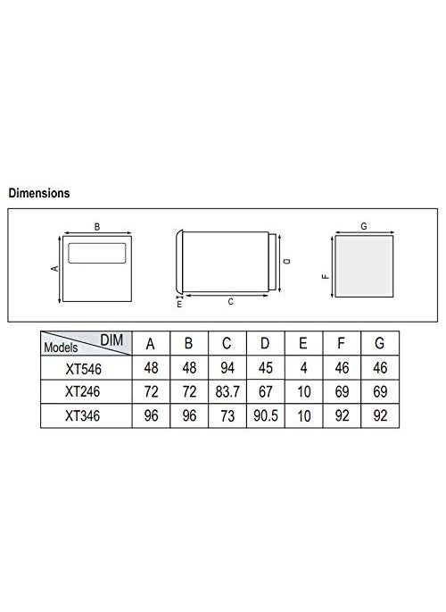 Selec Selec Make Multifunction Timer 6 Time Ranges Size 72 x 72mm XT246Pack of 1  - Image 2