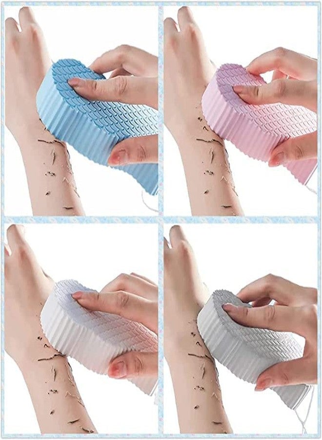 RRJ Pack Of 2 Ultra Soft Exfoliating Bath Sponge Dead Skin Removal Bathing Sponge For Adults Children and Pregnant Women Bath Accessories Ultra Soft Magic Bath Sponge Body Scrubber Painless Scrub - Image 5