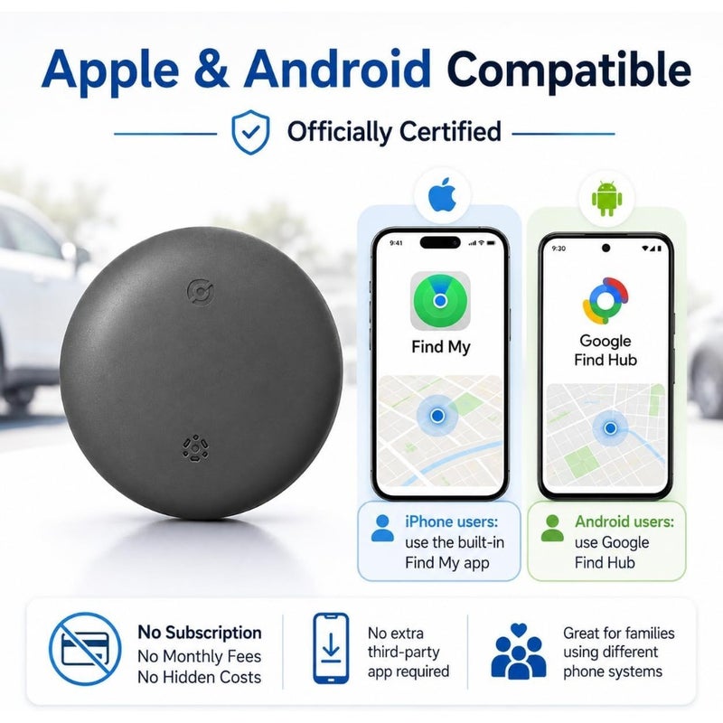 Bluetooth Car Finder Magnetic Tracker for Android and iOS Travel Home Use 1 Pack - Image 2