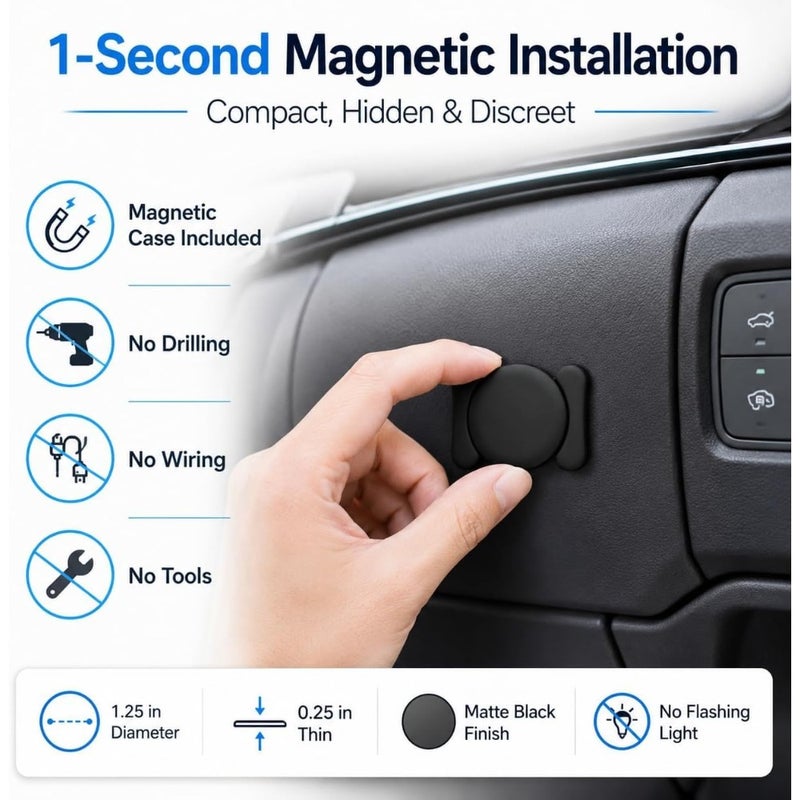 Bluetooth Car Finder Magnetic Tracker for Android and iOS Travel Home Use 1 Pack - Image 4