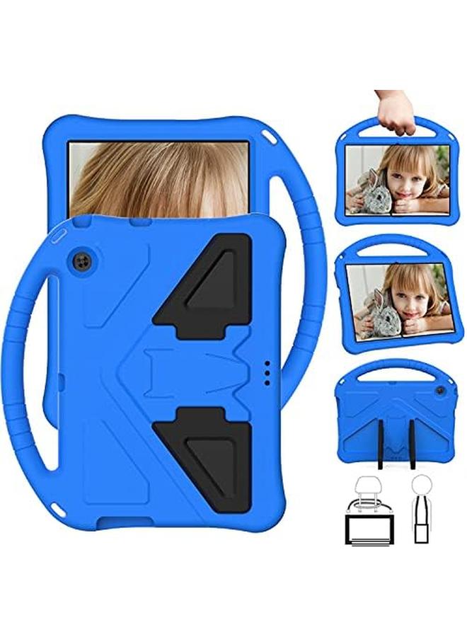 erorex Kids Case For Galaxy Tab A 8.0" 2019 (Sm T290 Sm T295) Eva Lightweight Durable And Shockproof Protective Cover With Handle Kickstand Shoulder Strap Blue  - Image 4