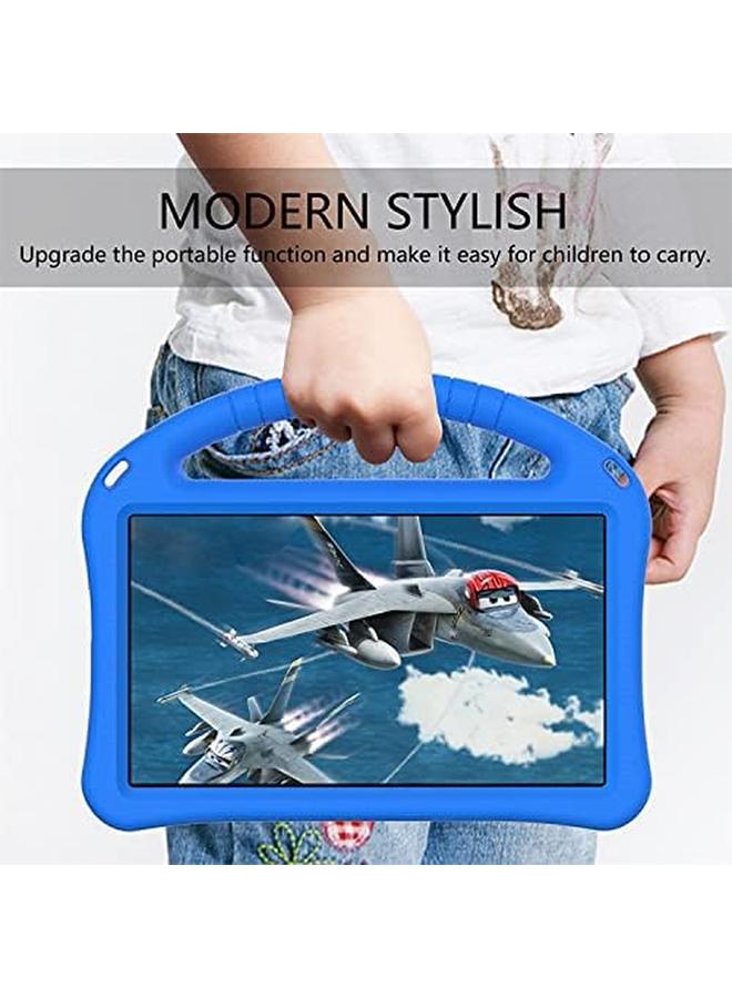 erorex Kids Case For Galaxy Tab A 8.0" 2019 (Sm T290 Sm T295) Eva Lightweight Durable And Shockproof Protective Cover With Handle Kickstand Shoulder Strap Blue  - Image 5