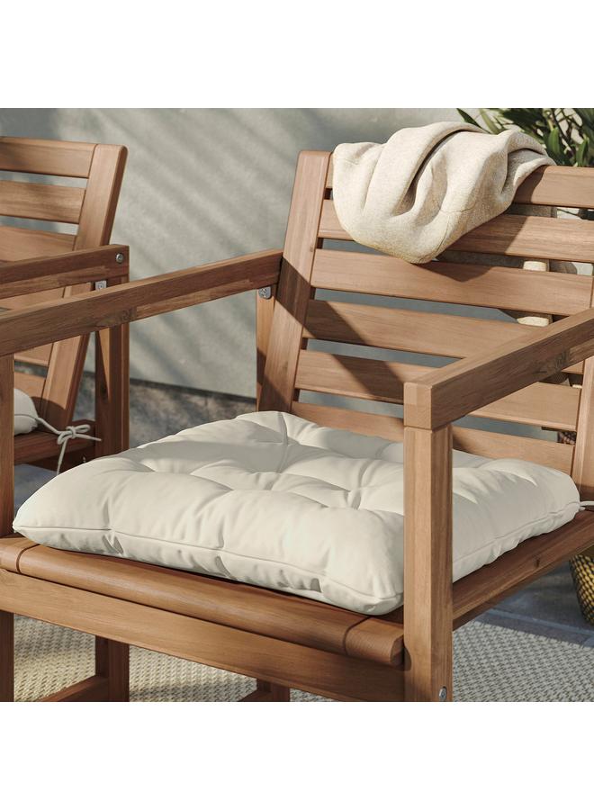 erorex Chair Cushion, Outdoor, Light Grey-Beige, 50X50 Cm - Image 2