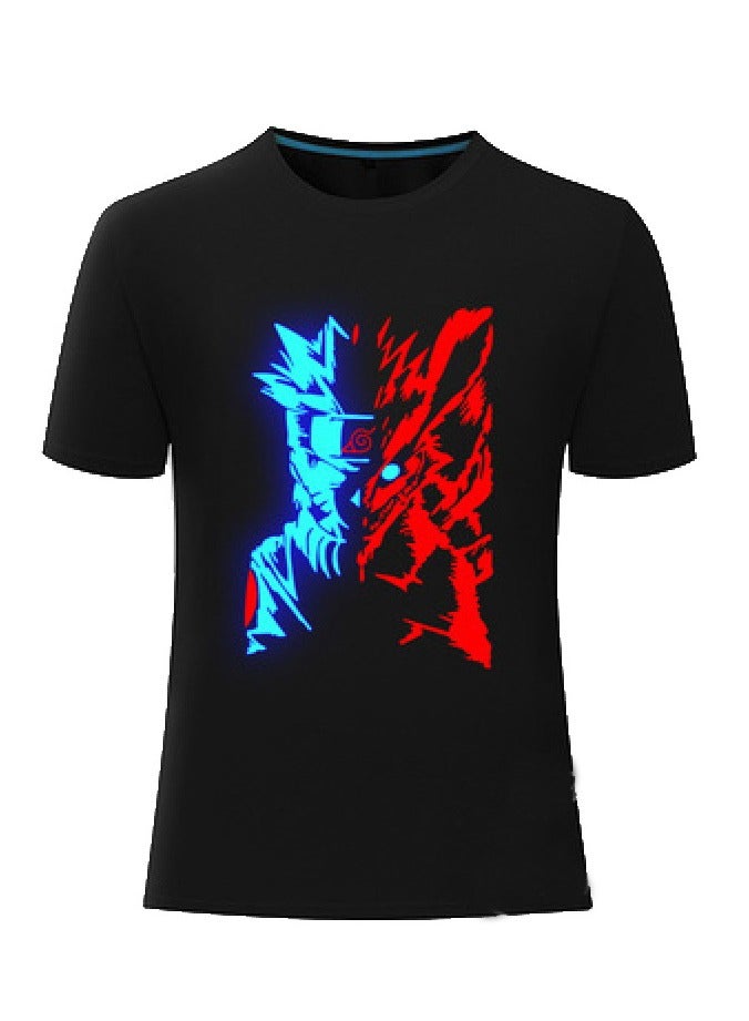 KUYING New Naruto Night Light T-shirt  - Image 1