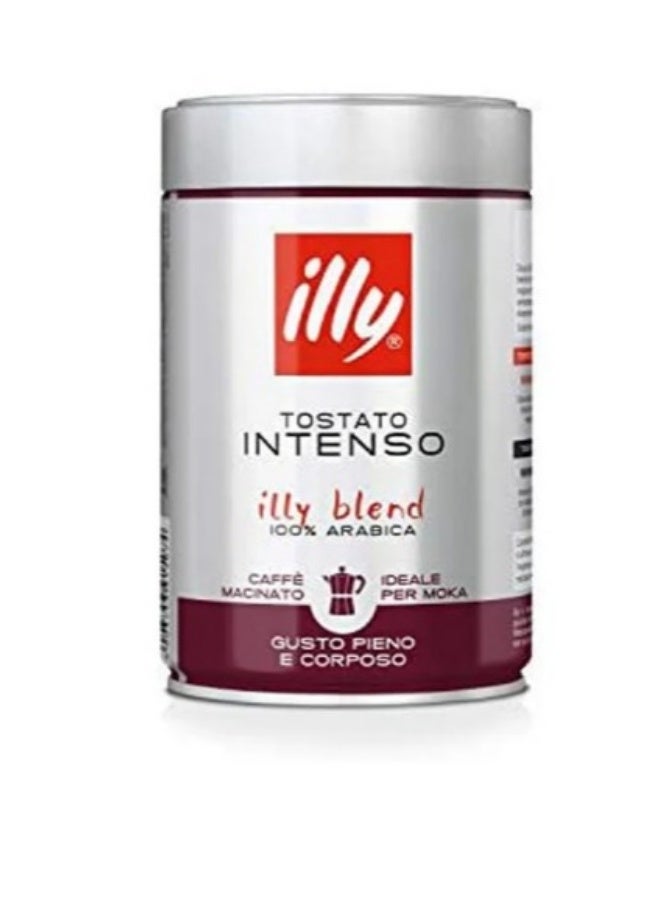 ILLY - GROUND COFFEE - TOSTATO INTENSO FOR MOKA POT - 250G