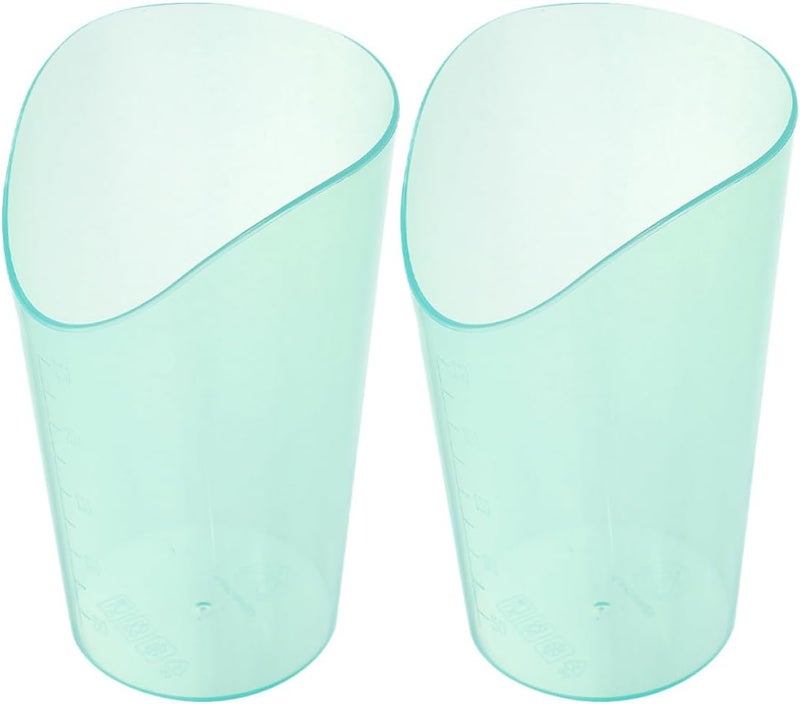 2pcs Adult Feeding Cups 250ml Spill-proof Drinking Mugs for Elderly Disabled Bedridden Patients with Anti-choke Design - Image 1